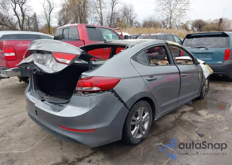 2018 Hyundai Elantra Sel from USA, damaged, VIN KMHD84LF5JU534893